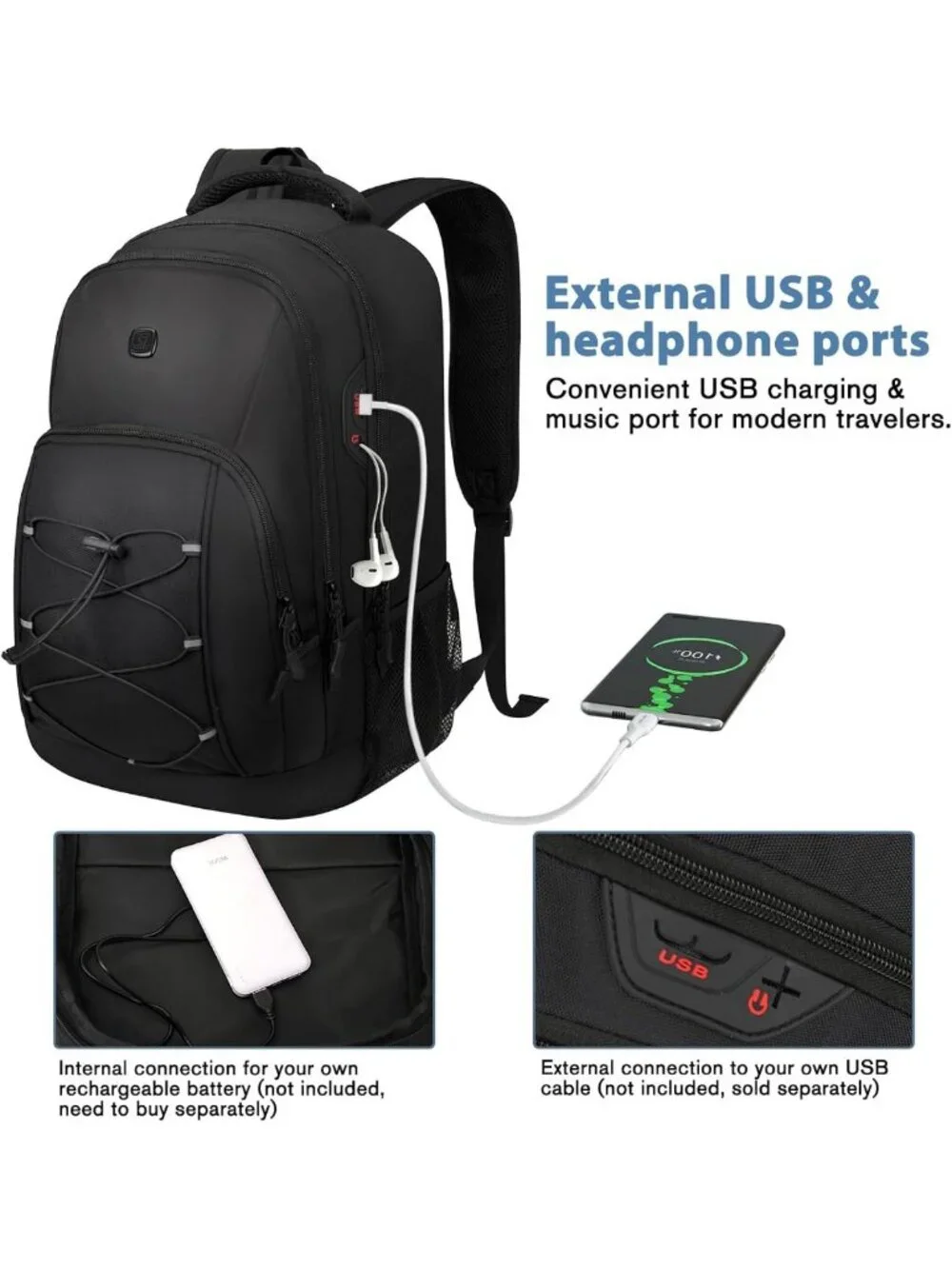 Stylish Travel Backpack for 17